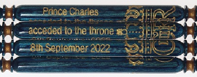 Prince Charles Accession Bobbin -Wood
